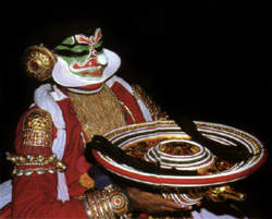 Sadanam Manikandan preparing for his performance as the King of France 